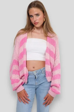 Meet Me There Gilets Et Pulls*Gilet "Keep Me Warm" Petite Rose
