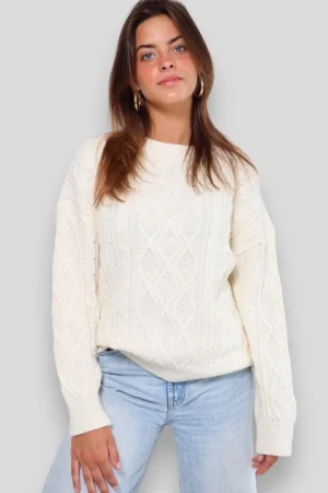 Meet Me There Gilets Et Pulls*Maille Cosy Blanc