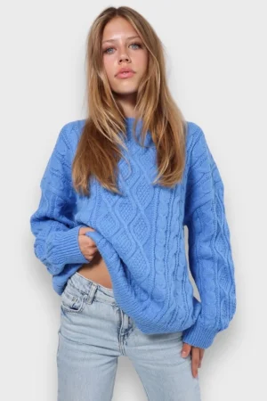 Meet Me There Gilets Et Pulls*Maille Cosy Bleu