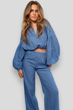 Meet Me There Pantalon*Pantalon "Capri" Marine