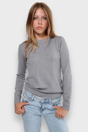 Meet Me There Gilets Et Pulls*Pull "Essentiel" Gris