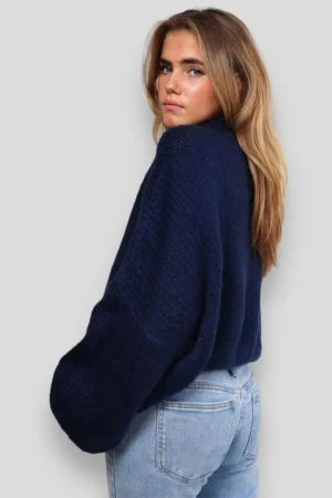 Meet Me There Gilets Et Pulls*Pull "Gardez-Moi Au Chaud" Marine