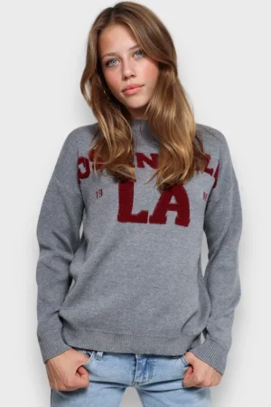 Meet Me There Gilets Et Pulls*Pull "Los Angeles" Gris